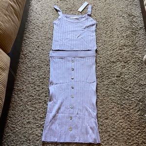 One day grey top and skirt